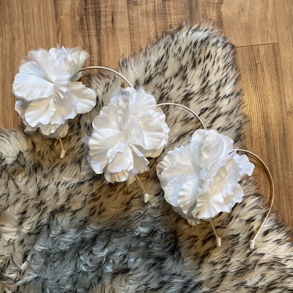 Iridescent Jeweled Flower Headband - Picture 2 of 8